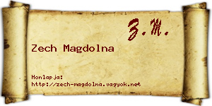 Zech Magdolna névjegykártya